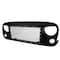 Spec-D Tuning 07-16 Jeep Wrangler Matte Black Front Grille HG-WRG07BB-G4-KL - alternate 1